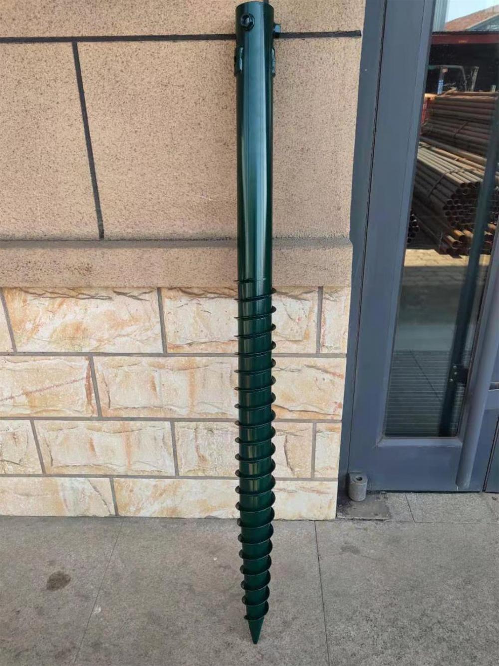 Coated Epoxy Steel Ground Screw Anchor Screw Pile