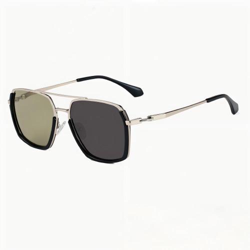 Retro Metal Aviator Photochromic Polarized Sunglasses
