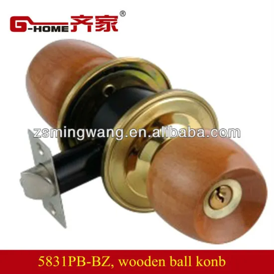 ball lock with wooden door knob