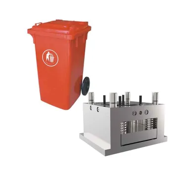 Plastic outdoor injection trash can mould dustbin mould
