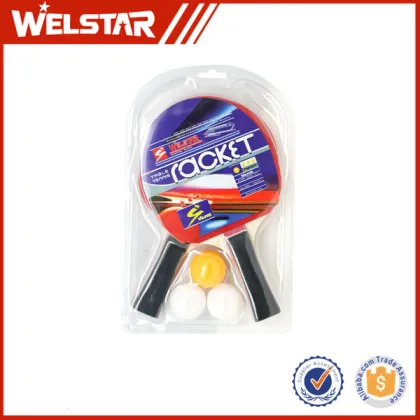 Wholesale Cheap Promotional Ping pong Table Tennis Racket with 3 Table Tennis Balls