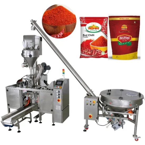 CE Certified Auger Filler for Pre-made Doypack Pouches: Specialized Chilli Powder Packing and Bagging Machine