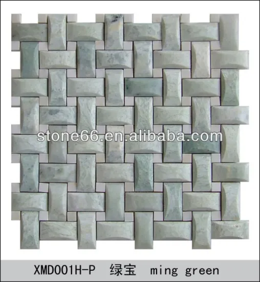 beautiful green square marble mosaics