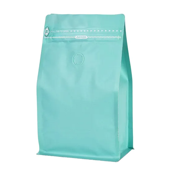 Custom Printed Recyclable Aluminum Foil Coffee Bean Packaging Boxes Pouches