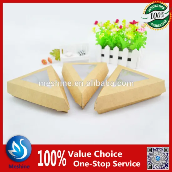 Triangle sandwich box/pizza box/crepe paper box/kraft paper sandwich box