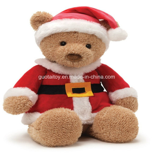 Lovely Plush Sitting Teddy Bear for Christmas Gift (GT-09755)