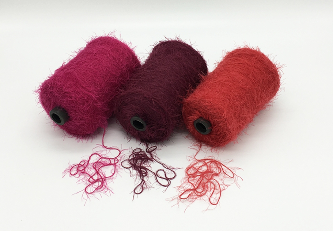 fancy knitting feather yarn