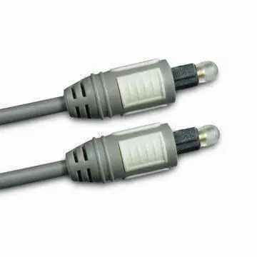 Plastic Optical Cables/Toslink Plug Optical Cables, Used for Computers, Speakers, Type Optical Fiber