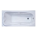 Deep Acrylic Tub White Soaking Acrylic 1 Person Drop-in Bathtub