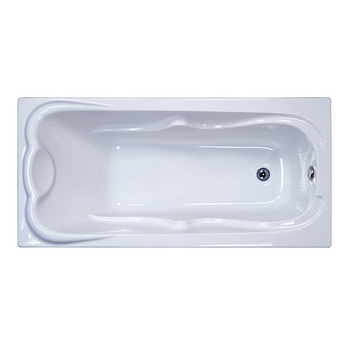 Deep Acrylic Tub White Soaking Acrylic 1 Person Drop-in Bathtub