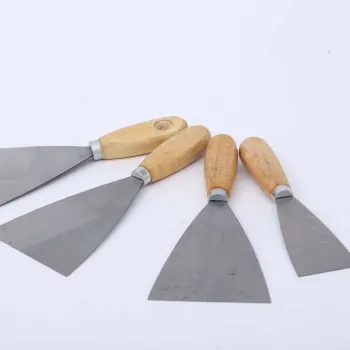 Factory Cheap Carbon Steel Blade Wood Handle Putty Knife