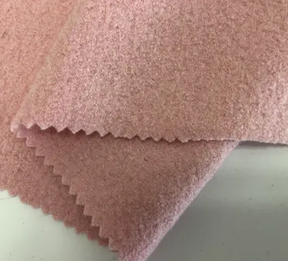 Boiled wool knit merino wool fabric for coat