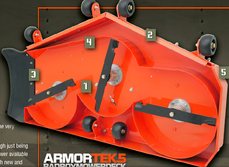 Spindle shafts In tractor Deck