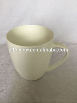 ZIBO XINYU XY-0866 16oz White Color Glazed Ceramic Espresso Coffee Cup