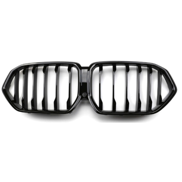 X6 Series G06 Gloss Black Single Line Kidney Front Grille for BMW