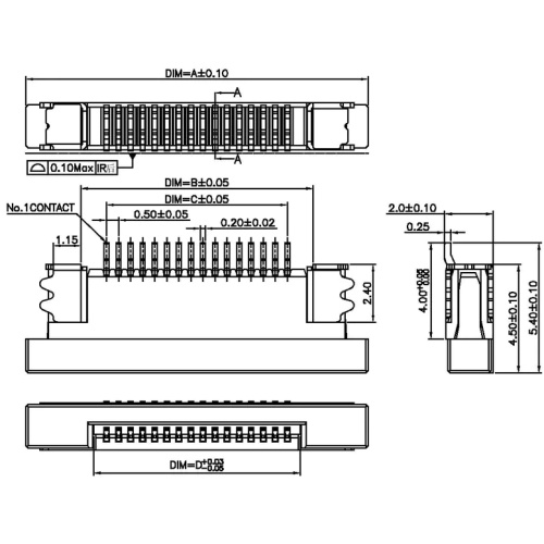 H2.0 Pull-out top FPC connector