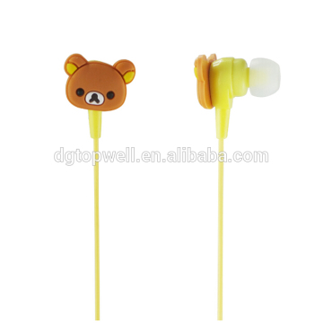 popular mp3 bear earphone with customize logo