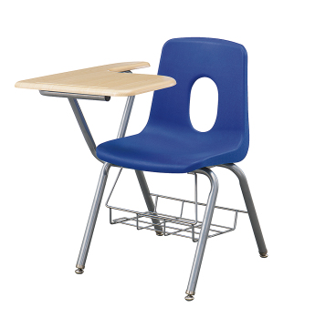Plastic Metal School Office Training Chair with Book Rack