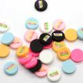 Dostawa Flatback Chocolate Candy Resin Beads Round Bean Letter Milk Decoration Charms na notatnik DIY Art Craft