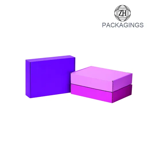 Luxury OEM e-flute paper shipping box package