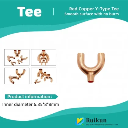 Flared Insert Copper Y-Tee