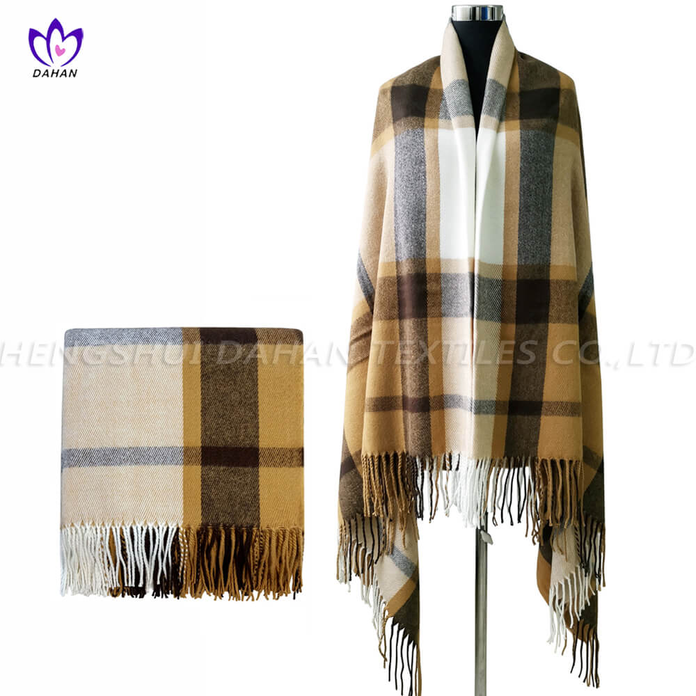 Bk24 100 Acrylic Scarf Blanket With Tassels 3