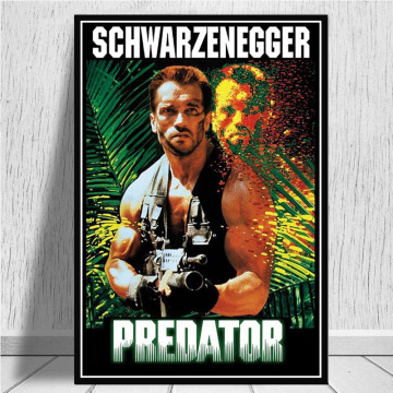 Hot Arnold Schwarzenegger The Predator Monster Movie Poster And Prints Art Canvas Wall Pictures For Living Room Home Decor