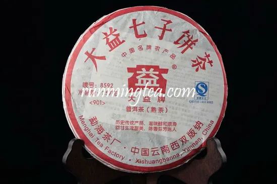 2009 Menghai Dayi 8592 Ripepuer tea Pu'er Tea Pu-erh tea Cake(901), Classic Recipe, 357g/cake