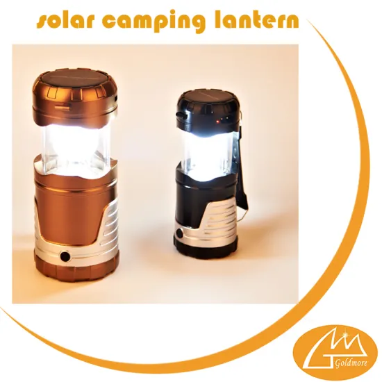 6 LED + 1W telescopic solar camping light, camping solar lantern, solar powered lantern