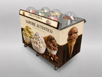 Commercial Fresh Gelato Machine 6 Flavors Automatic Gelato Maker For Dessert Shop