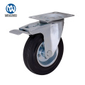 5 Inch Rubber Swivel Wheels With Brake