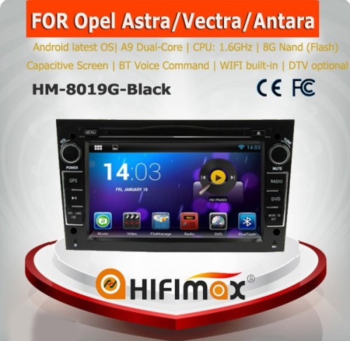 HIFIMAX Android OS 4.4.4 car dvd gps for OPEL Astra/Antara/Vectra/Corsa/Zafira (black color)