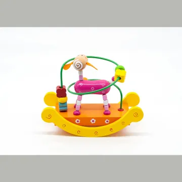 wooden stackable toys,wooden castle children toy