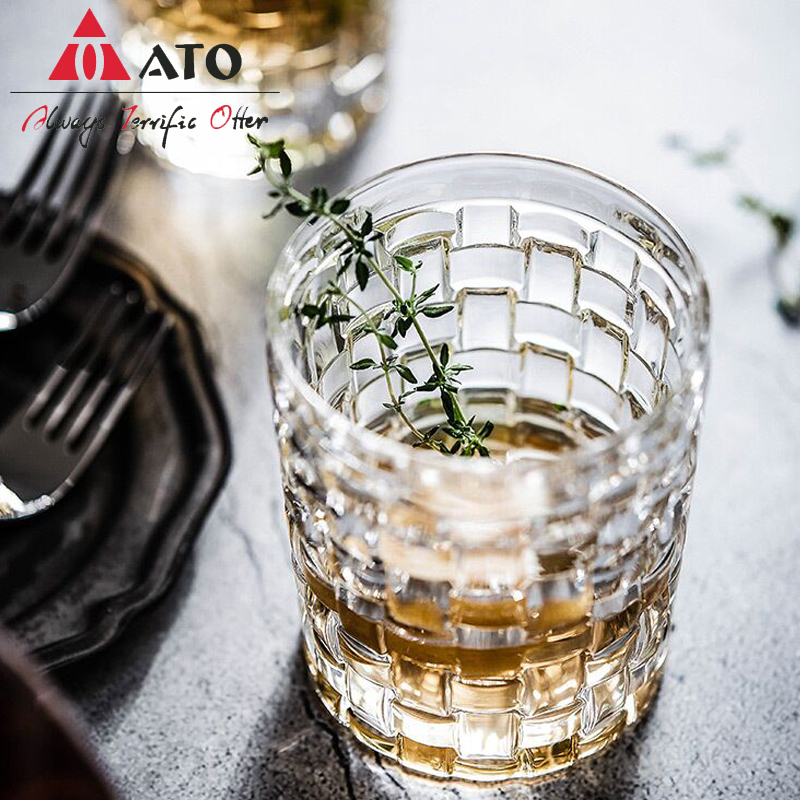 ATO Bleifreies Glaskristallwein Whisky Glass Tasse