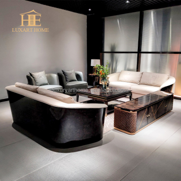 Moderne Hausmöbel: Luxusledersofa Set für Wohnzimmer