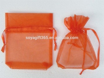 7x9cm Orange Organza Jewelry Candy Gift Wedding Xmas Pouches Bags 1000pcs/lot