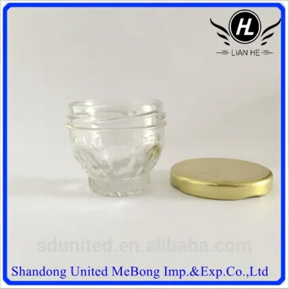 50ml clear caviar glass jar