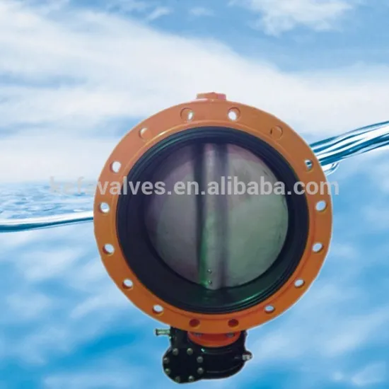 Central line flange type all rubber lined butterfly valve