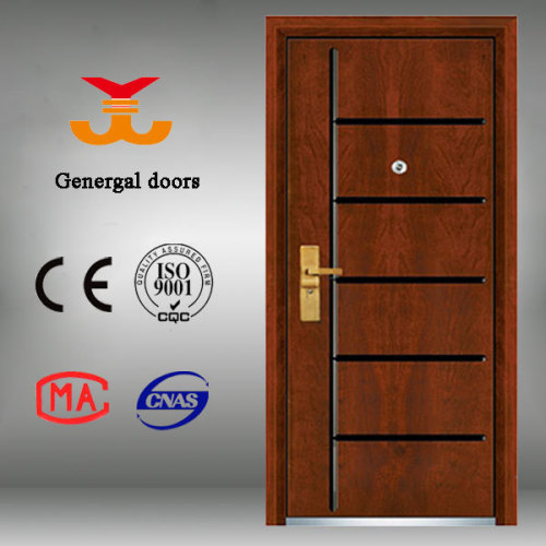 Luxury wood-steel cheap price timber door exterior
