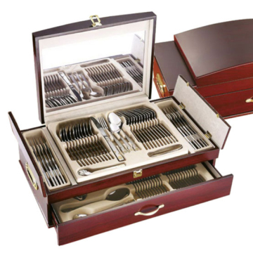 18/10 Edelstahl Gold plattiert 24K -Servierset - 72 -teiliges Besteck Besteck