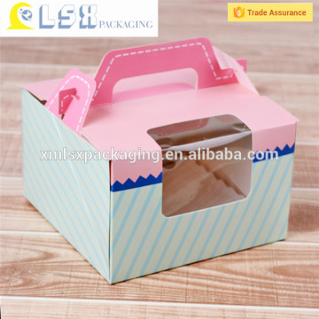 PVC Window Printing Cardboard Take Away Birthday Cake Boxes,paper cardboard cake boxes