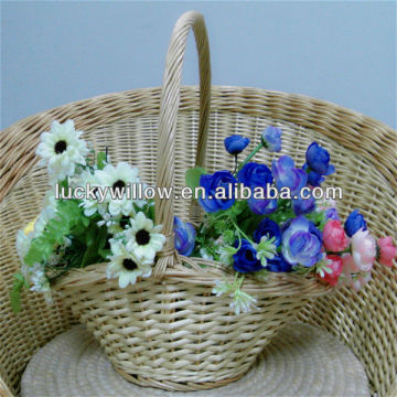 willow flower baskets with handle and gift basket(factory provide)