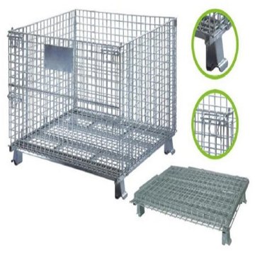 Hot Sale Heavy Duty Wire Mesh Bulk Containers with Baskets