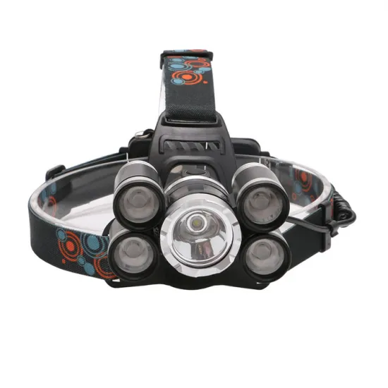 Best Selling 5 1500 Lumens 18650 Battery Rechargeable Usb Led Outdoor Head Lamp Long Range Headlamp