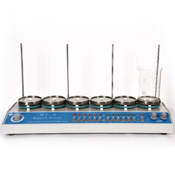 Hot Plate HJ-6 Multipoint Magnetic Stirrer with Independent Heating and Stirring for Lab Use