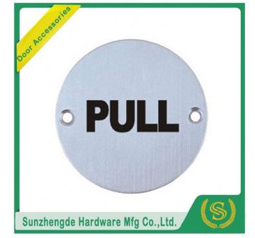 BTB SSP-009SS Stainless Steel Mounting Round Cover Female Toilet Sign Plate