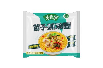 Packaged Mushroom and Chicken Stew Instant Noodles