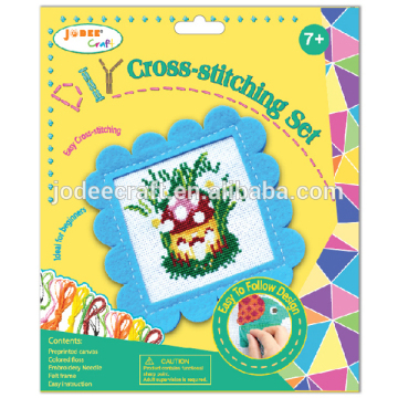 DIY cross stitch art kits for kids