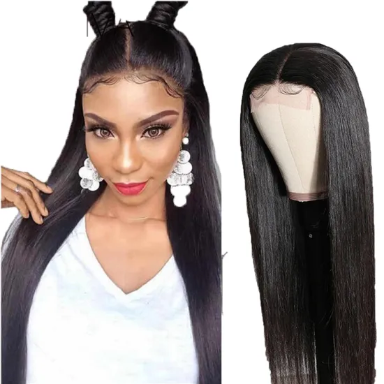 Straight Brazilian Double Curly Drawn Hd Full Lace Frontal Human Hair Wig Natural Hair Lace Front Wigs For Black Women