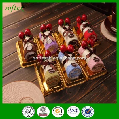 Promotional gifts Swiss roll cake towel promotional gifts towel cake